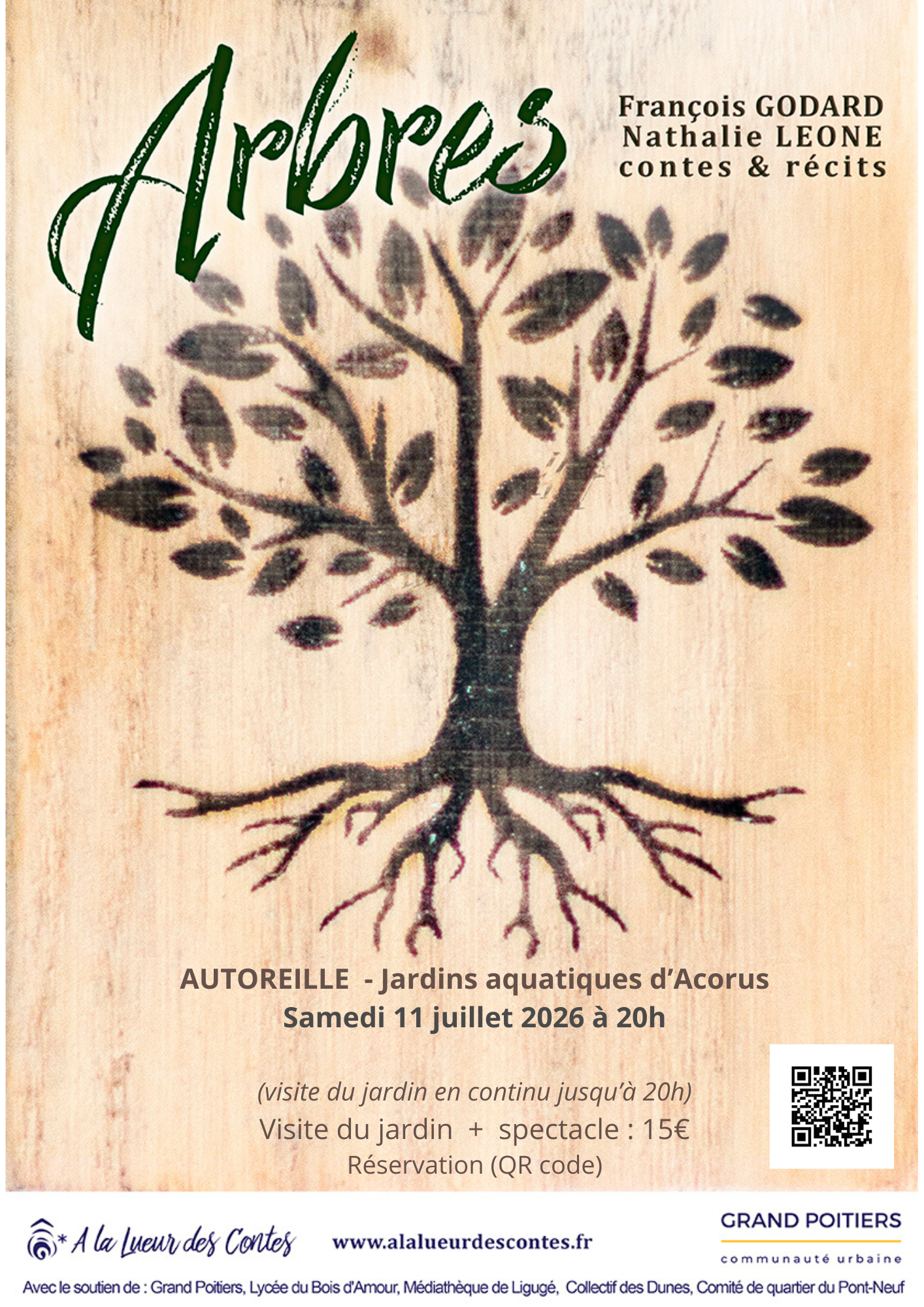 affiche arbres à autoreille